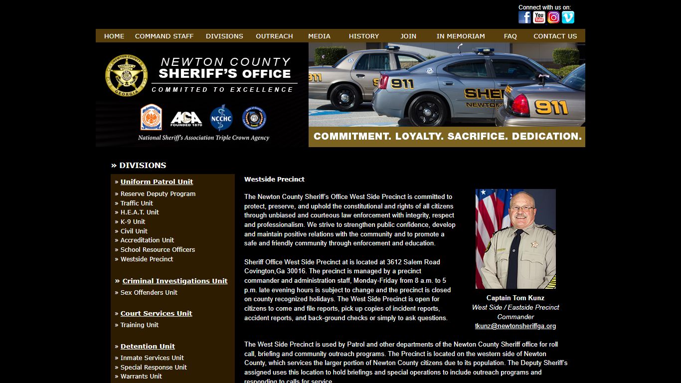 Newton County Sheriff's Office: Committed to Excellence - Westside Precinct